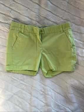 J. Crew Lime Green Cotton Chino Shorts